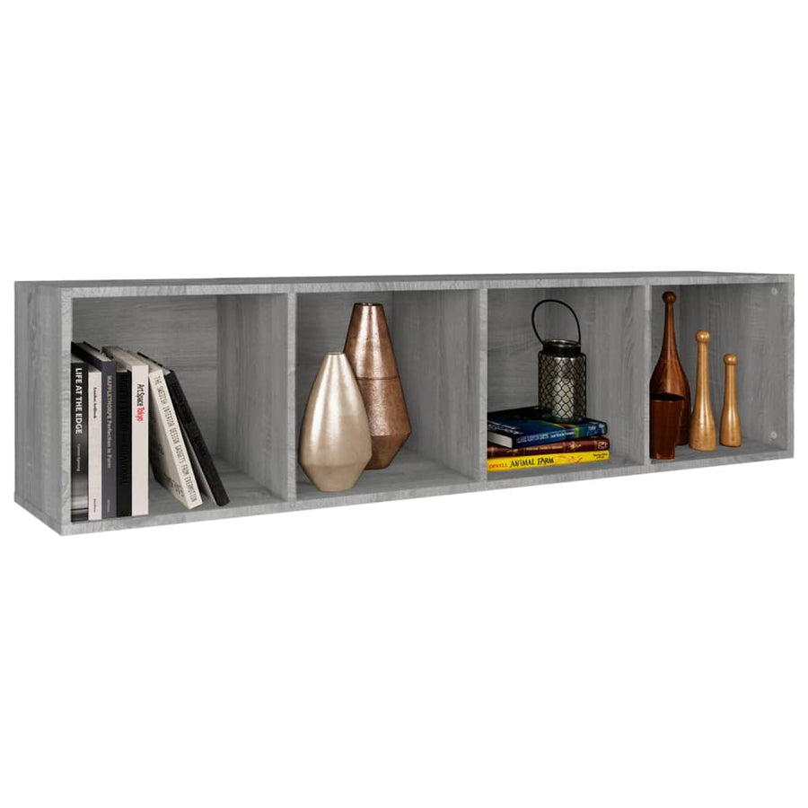 Boekenkast / Tv-Meubel Eikenkleurig 36 x 30 x 143 cm Grijs sonoma