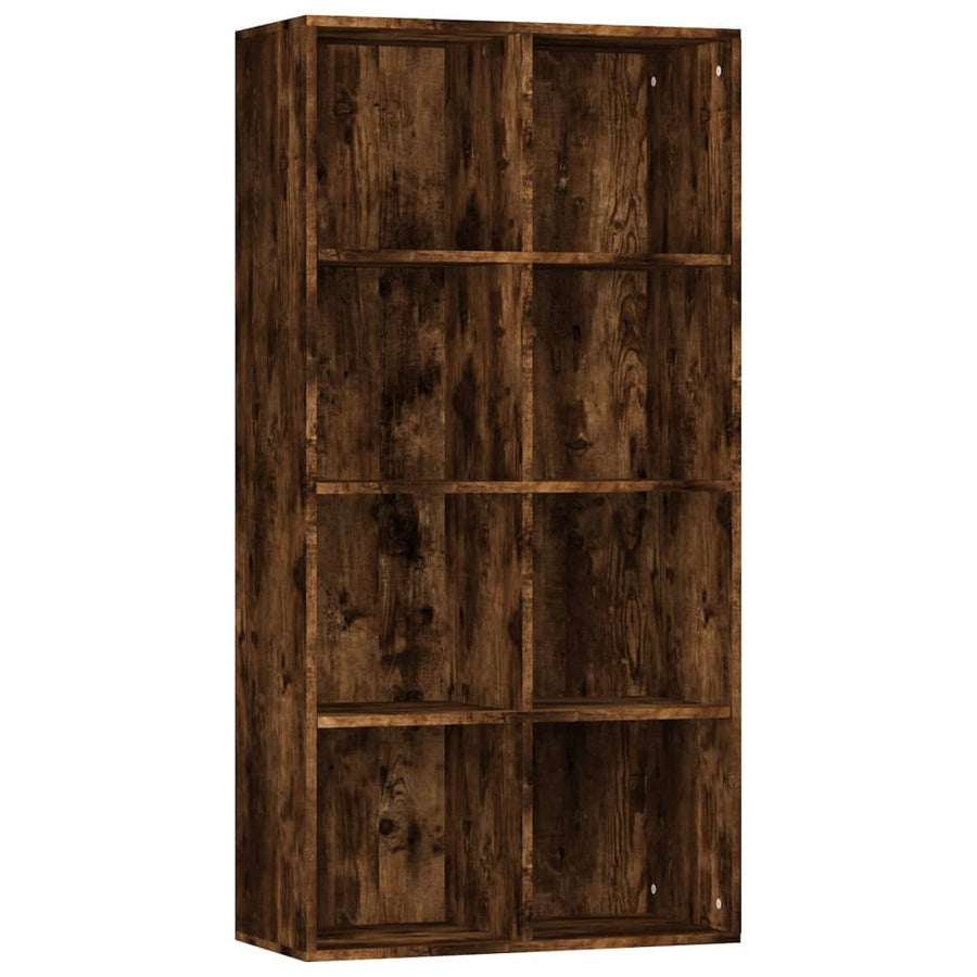 Boekenkast Bewerkt Hout Kleurig 66 x 30 x 130 cm Gerookt eiken