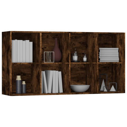 Boekenkast Bewerkt Hout Kleurig 66 x 30 x 130 cm Gerookt eiken