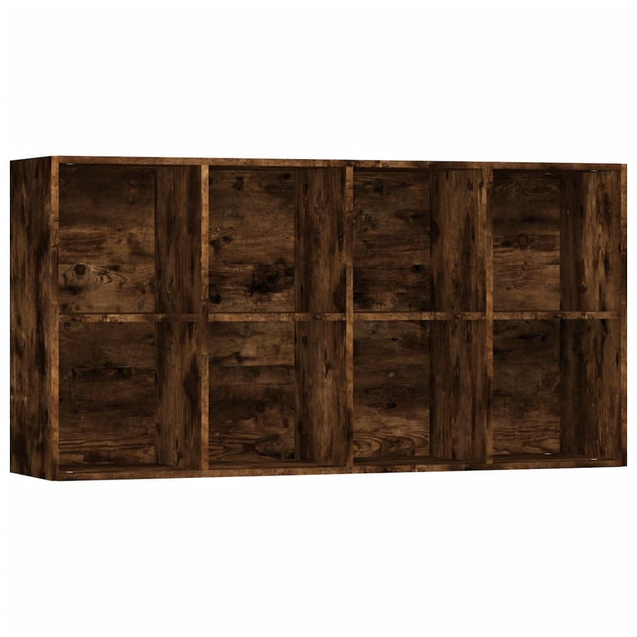 Boekenkast Bewerkt Hout Kleurig 66 x 30 x 130 cm Gerookt eiken