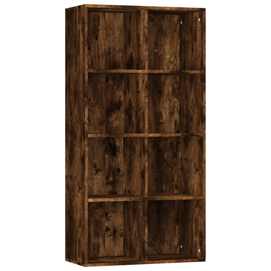 Boekenkast Bewerkt Hout Kleurig 66 x 30 x 130 cm Gerookt eiken