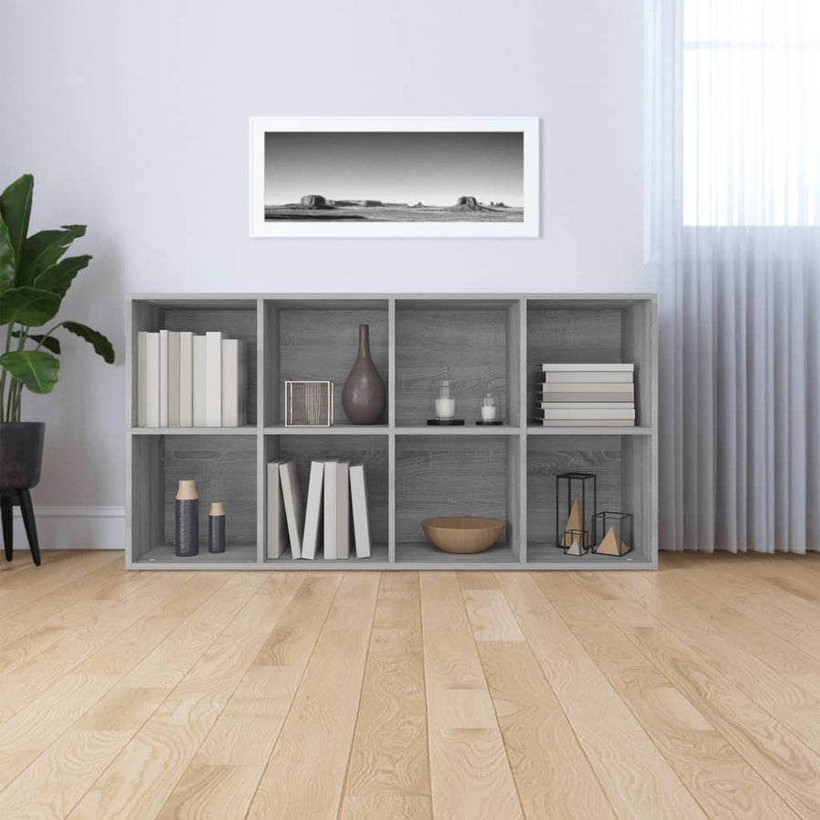 Boekenkast Bewerkt Hout Sonoma Grijs 66 x 30 x 130 cm Grijs sonoma