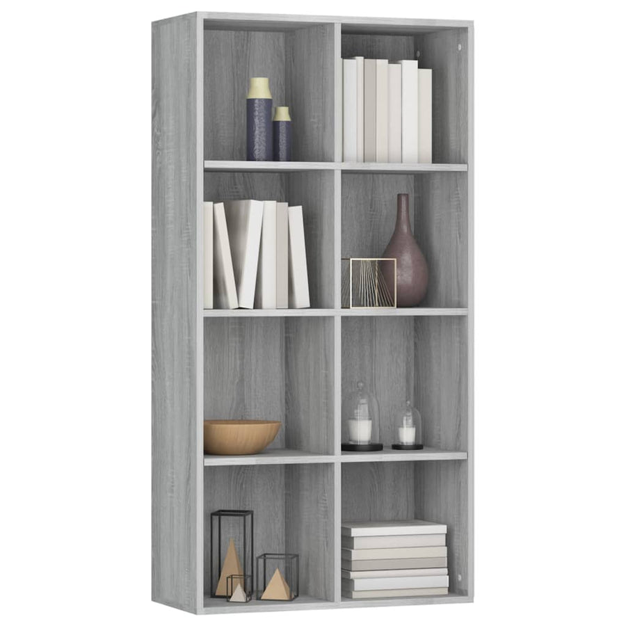 Boekenkast Bewerkt Hout Sonoma Grijs 66 x 30 x 130 cm Grijs sonoma