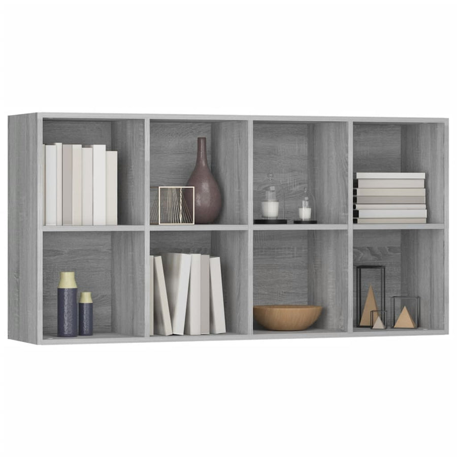 Boekenkast Bewerkt Hout Sonoma Grijs 66 x 30 x 130 cm Grijs sonoma