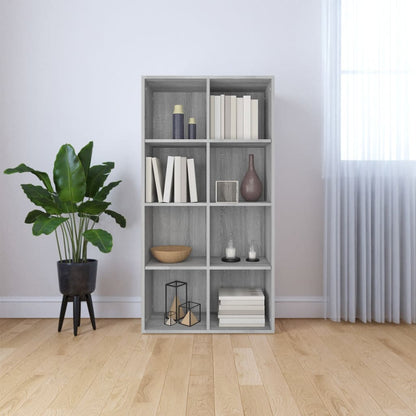 Boekenkast Bewerkt Hout Sonoma Grijs 66 x 30 x 130 cm Grijs sonoma