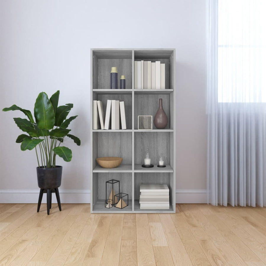 Boekenkast Bewerkt Hout Sonoma Grijs 66 x 30 x 130 cm Grijs sonoma