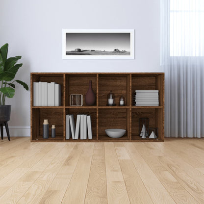 Boekenkast Bewerkt Hout 66 x 30 x 130 cm bruin eikenkleur