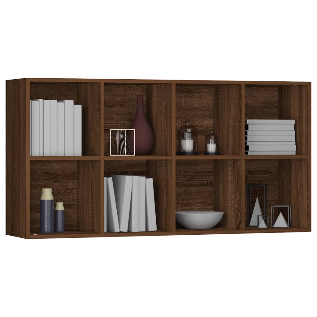 Boekenkast Bewerkt Hout 66 x 30 x 130 cm bruin eikenkleur
