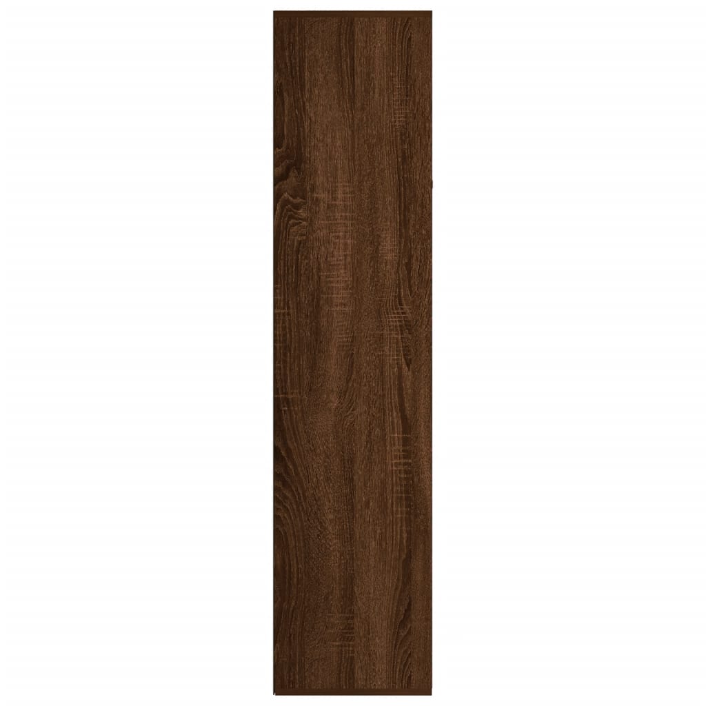 Boekenkast Bewerkt Hout 66 x 30 x 130 cm bruin eikenkleur