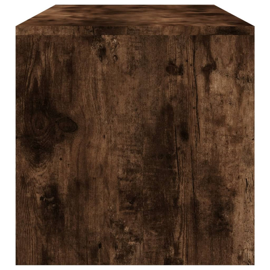 Salontafel 100x40x40 cm bewerkt hout gerookt eikenkleurig Gerookt eiken