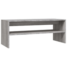 Salontafel 100x40x40 cm bewerkt hout grijs sonoma eikenkleurig Grijs sonoma