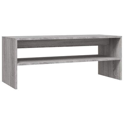 Salontafel 100x40x40 cm bewerkt hout grijs sonoma eikenkleurig Grijs sonoma