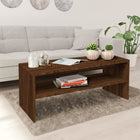 Salontafel 100x40x40 cm bewerkt hout bruin eiken