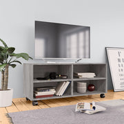 Tv-meubel 90x35x35 cm bewerkt hout grijs sonoma