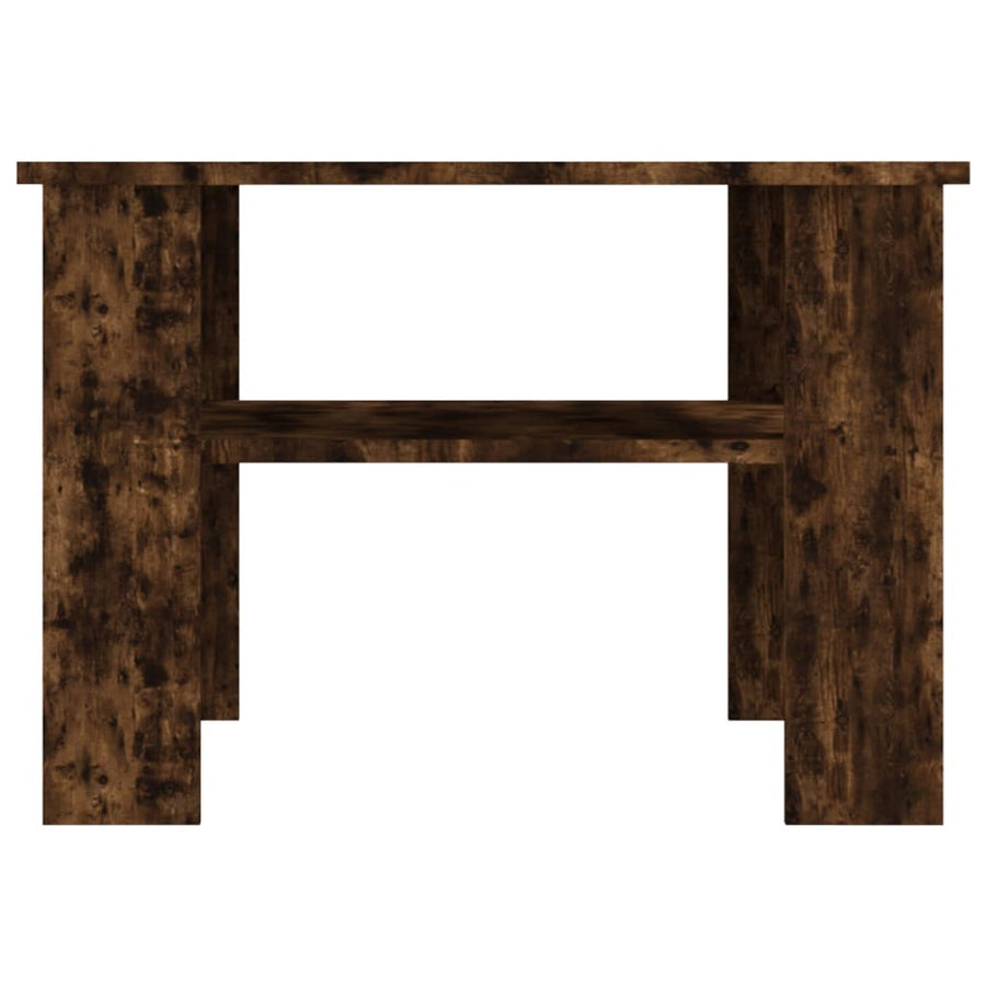 Salontafel 60x60x42 cm bewerkt hout gerookt eikenkleurig Gerookt eiken