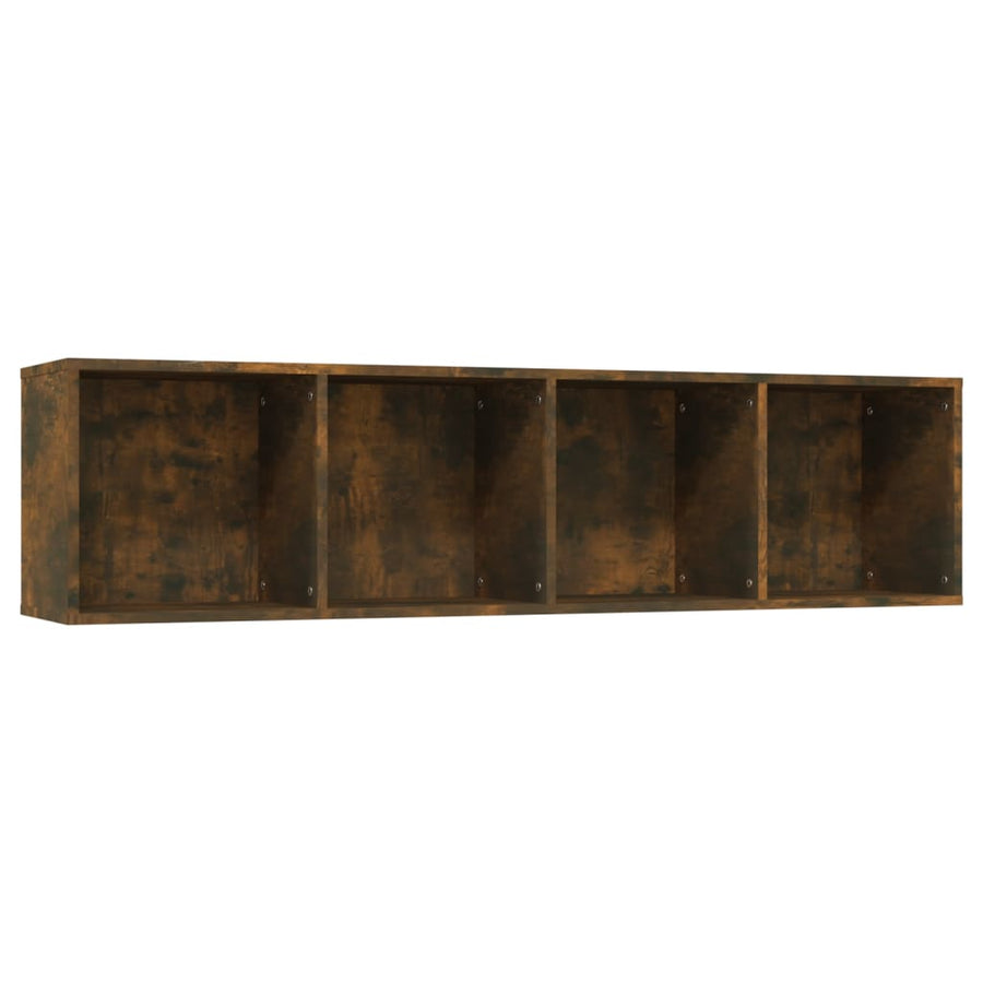 Boekenkast/Tv-Meubel 43X30X36 Cm Bewerkt Hout Gerookt eiken