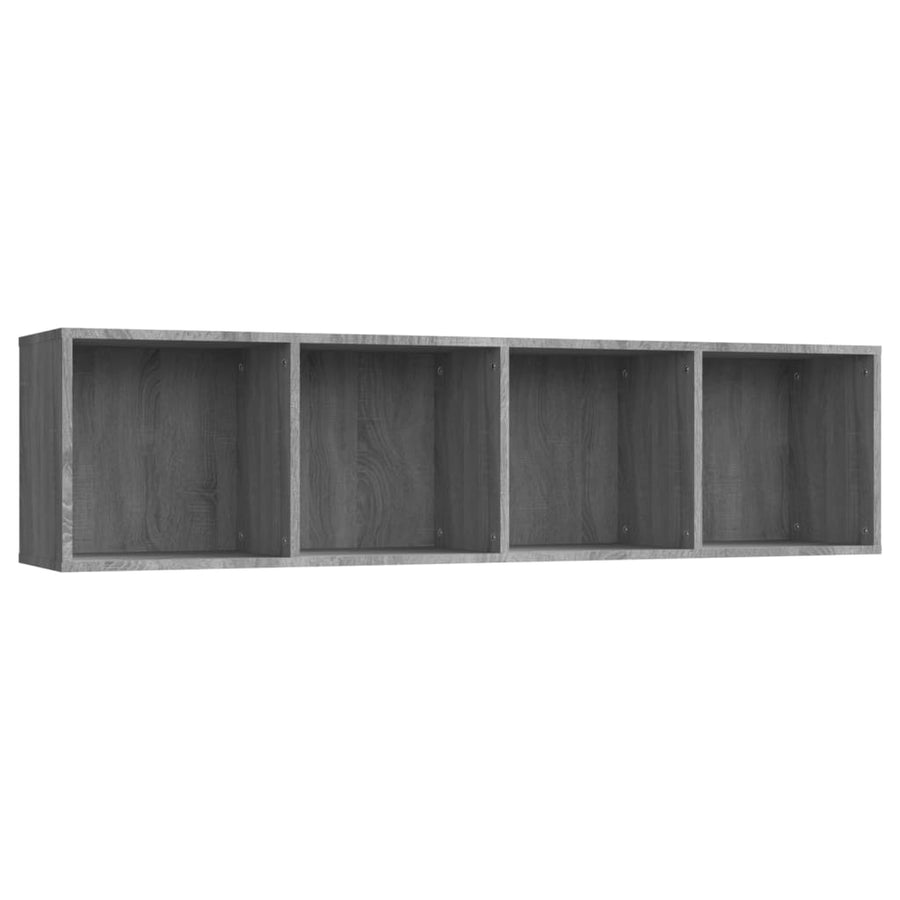 Boekenkast/Tv-Meubel 43X30X36 Cm Bewerkt Hout Grijs sonoma