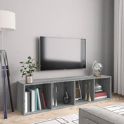 Tv-meubel 143x30x36 cm grijs sonoma eiken
