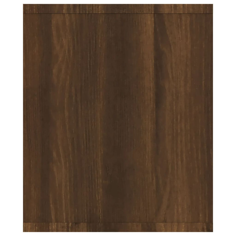 Boekenkast/Tv-Meubel 43X30X36 Cm Bewerkt Hout Bruineikenkleur bruin eikenkleur