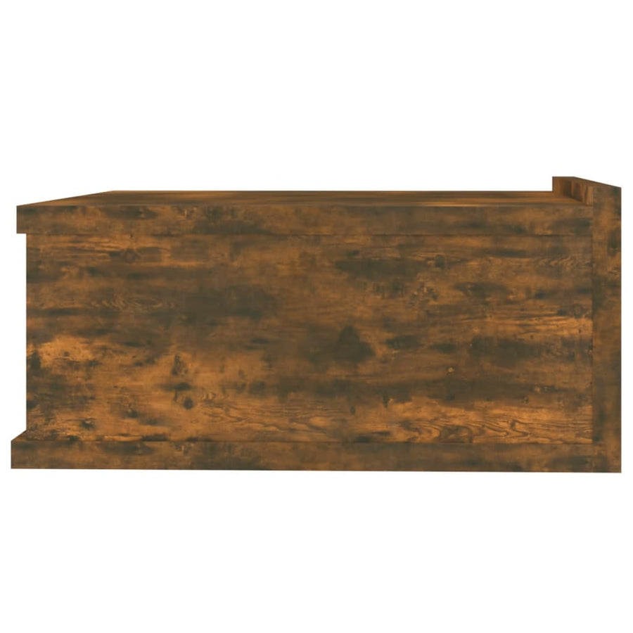 Nachtkastjes 2 st zwevend 40x30x15cm bewerkt hout gerookt eiken 2 Gerookt eiken