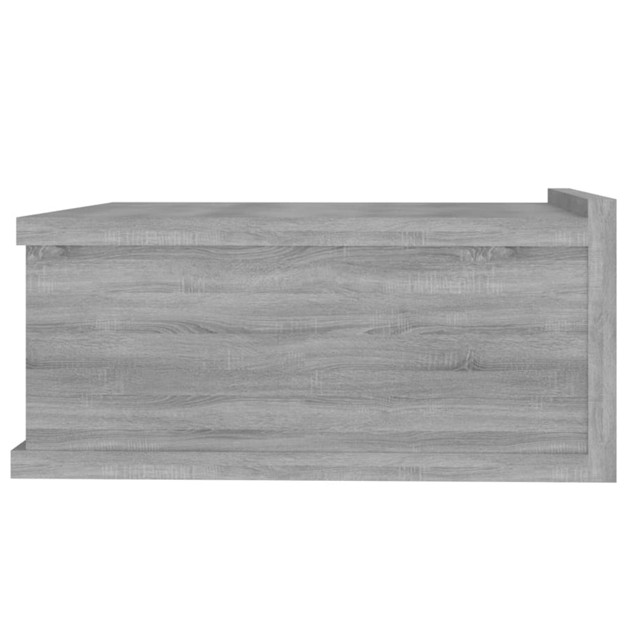 Nachtkastje zwevend 40x30x15 cm bewerkt hout grijs sonoma eiken 1 Grijs sonoma