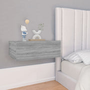 Nachtkastje zwevend 40x30x15 cm grijs sonoma eiken