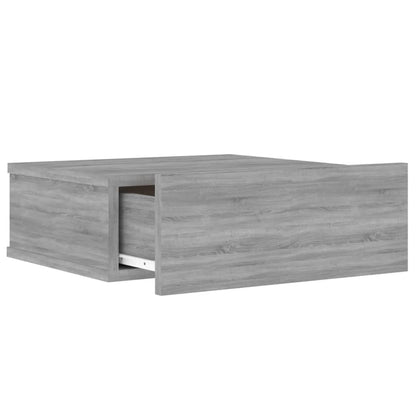 Nachtkastjes 2 st zwevend 40x30x15 cm bewerkt hout grijs sonoma 2 Grijs sonoma
