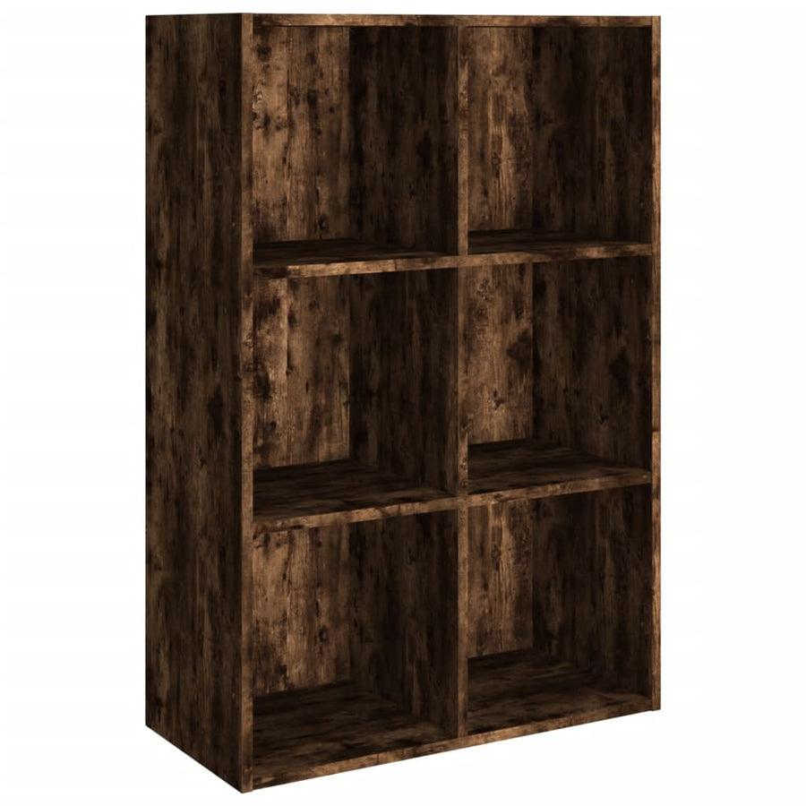 Boekenkast/Dressoir Bewerkt Hout Kleur 66 x 30 x 98 cm Gerookt eiken