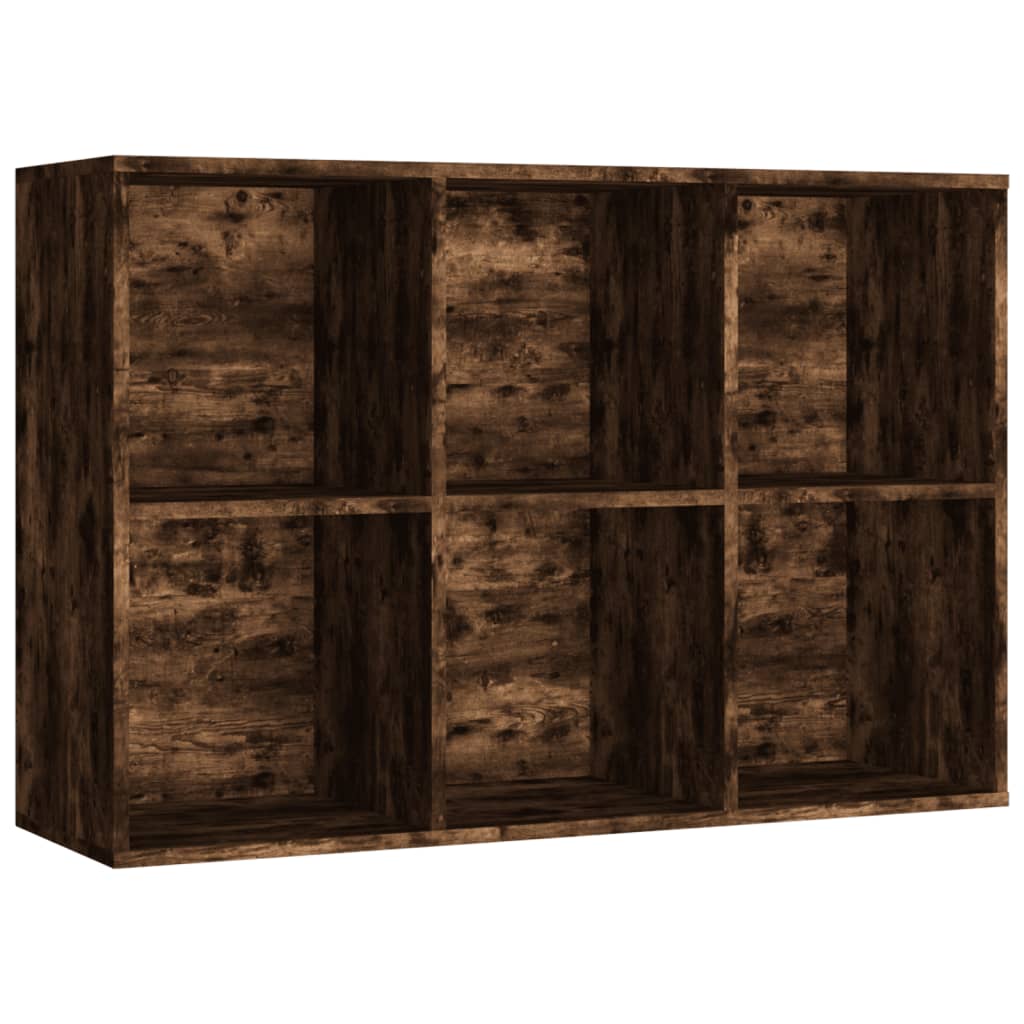 Boekenkast/Dressoir Bewerkt Hout Kleur 66 x 30 x 98 cm Gerookt eiken