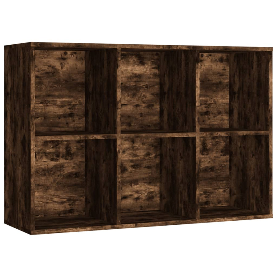 Boekenkast/Dressoir Bewerkt Hout Kleur 66 x 30 x 98 cm Gerookt eiken