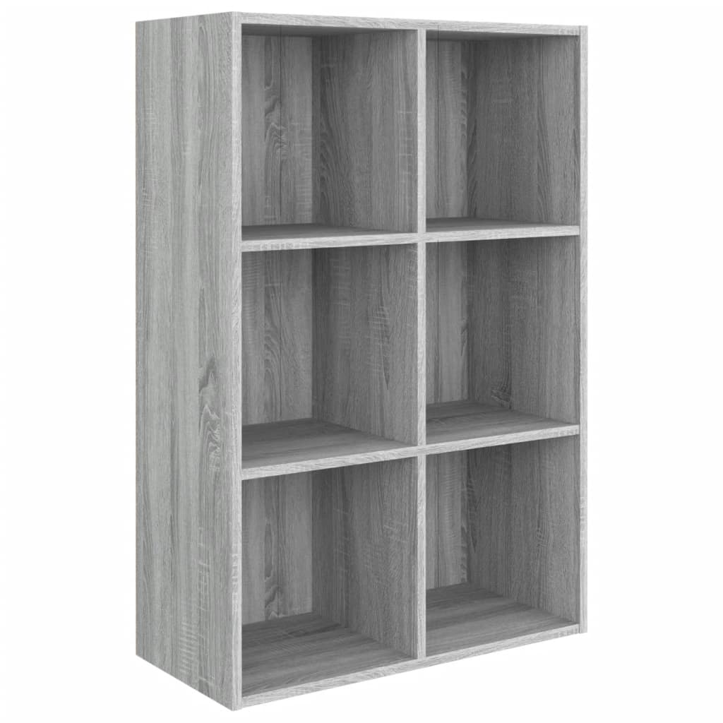 Boekenkast/Dressoir Bewerkt Hout Eiken 66 x 30 x 98 cm Grijs sonoma