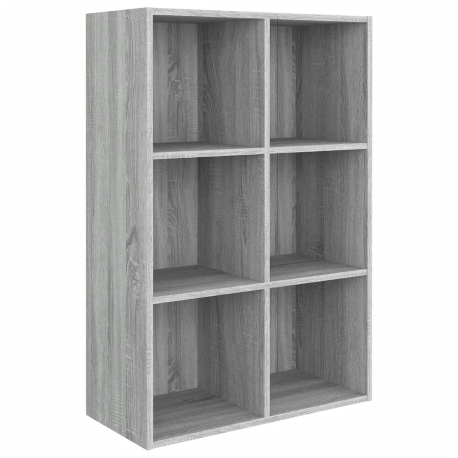 Boekenkast/Dressoir Bewerkt Hout Eiken 66 x 30 x 98 cm Grijs sonoma