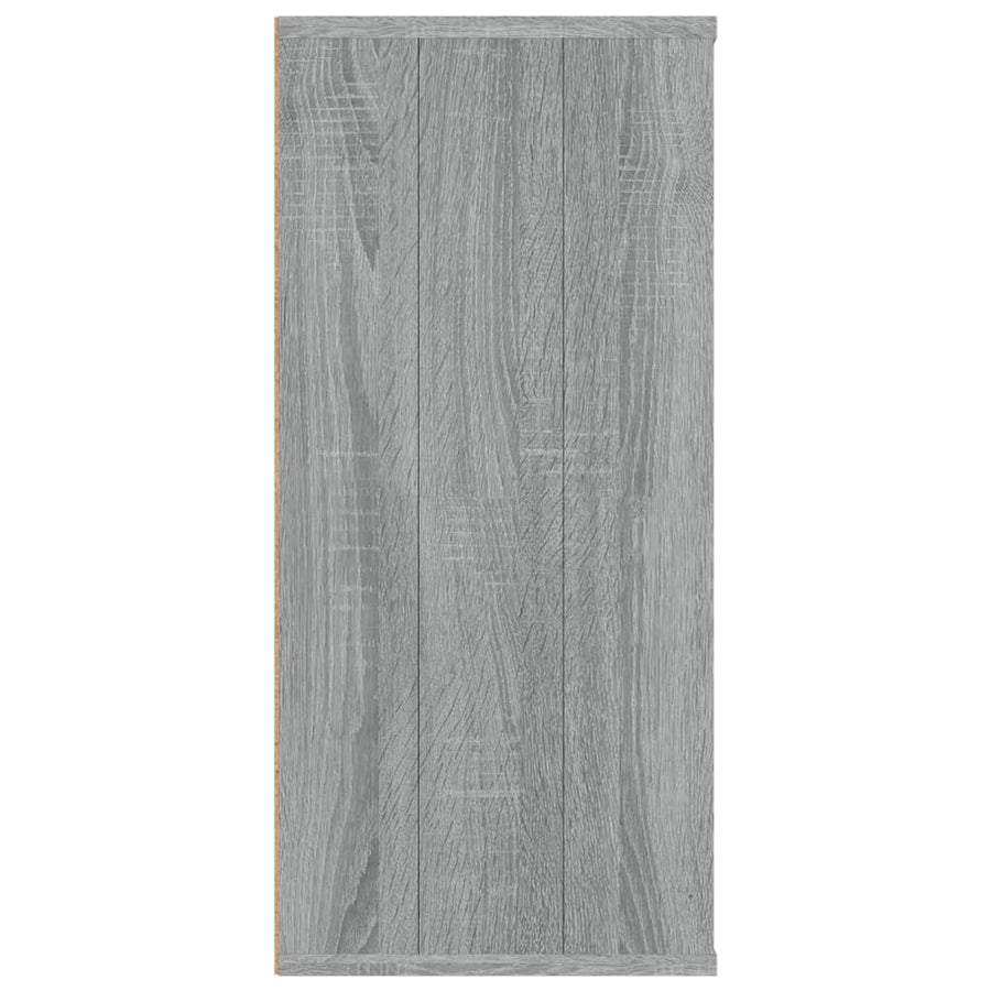 Boekenkast/Dressoir Bewerkt Hout Eiken 66 x 30 x 98 cm Grijs sonoma