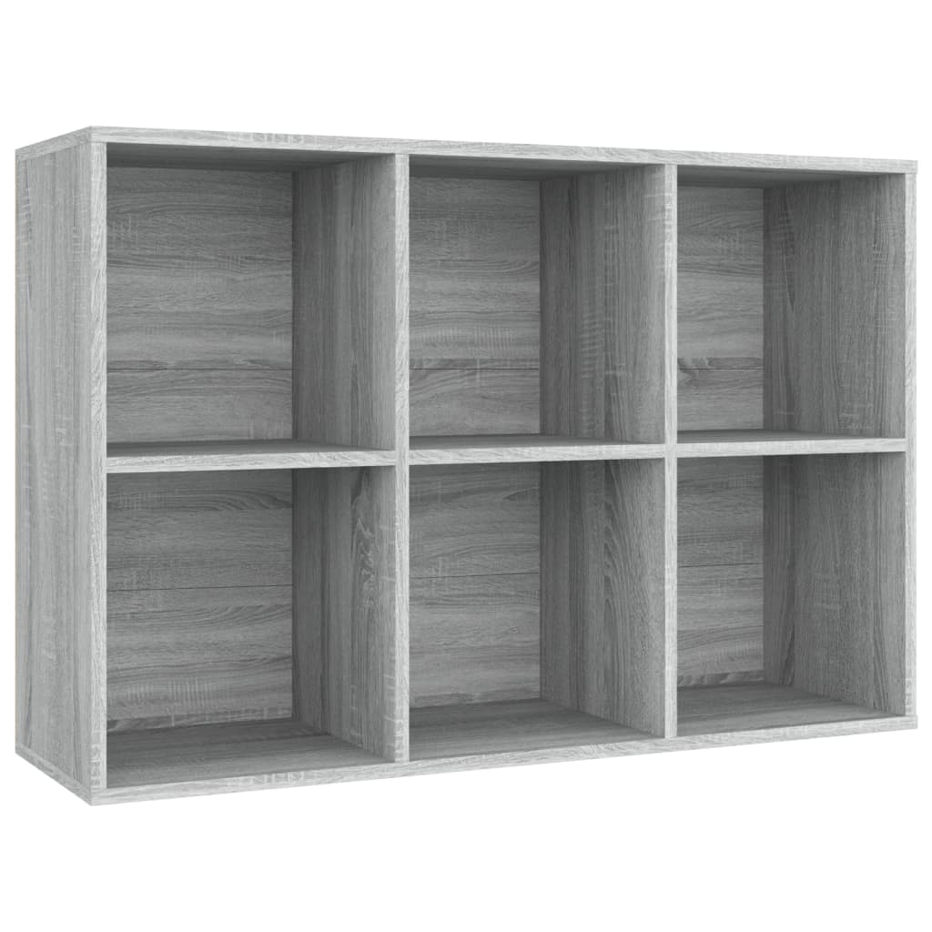 Boekenkast/Dressoir Bewerkt Hout Eiken 66 x 30 x 98 cm Grijs sonoma