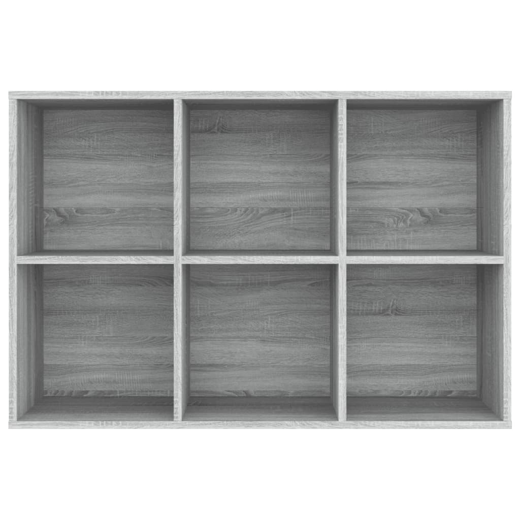 Boekenkast/Dressoir Bewerkt Hout Eiken 66 x 30 x 98 cm Grijs sonoma