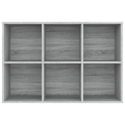 Boekenkast/Dressoir Bewerkt Hout Eiken 66 x 30 x 98 cm Grijs sonoma