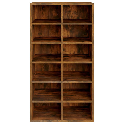 Schoenenrek 54x34x100,5 cm bewerkt hout gerookt eikenkleurig Gerookt eiken