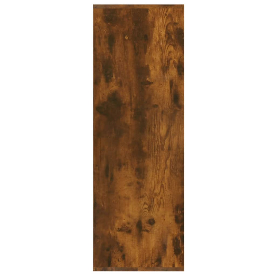 Schoenenrek 54x34x100,5 cm bewerkt hout gerookt eikenkleurig Gerookt eiken