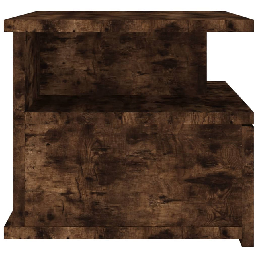Nachtkastjes 2 st zwevend 40x31x27 cm hout gerookt eikenkleurig Gerookt eiken