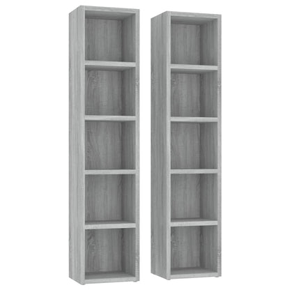 Cd-Kasten 1X16X93,5 Bewerkt Hout Eikenkleur Grijs sonoma