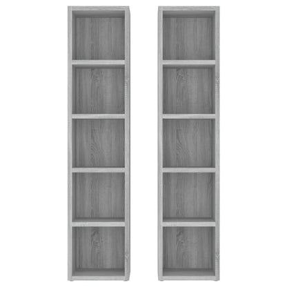 Cd-Kasten 1X16X93,5 Bewerkt Hout Eikenkleur Grijs sonoma
