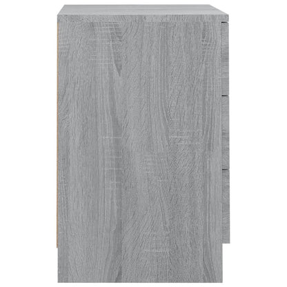 Nachtkastjes 2 st 38x35x56 cm bewerkt hout grijs sonoma eiken 2 Grijs sonoma