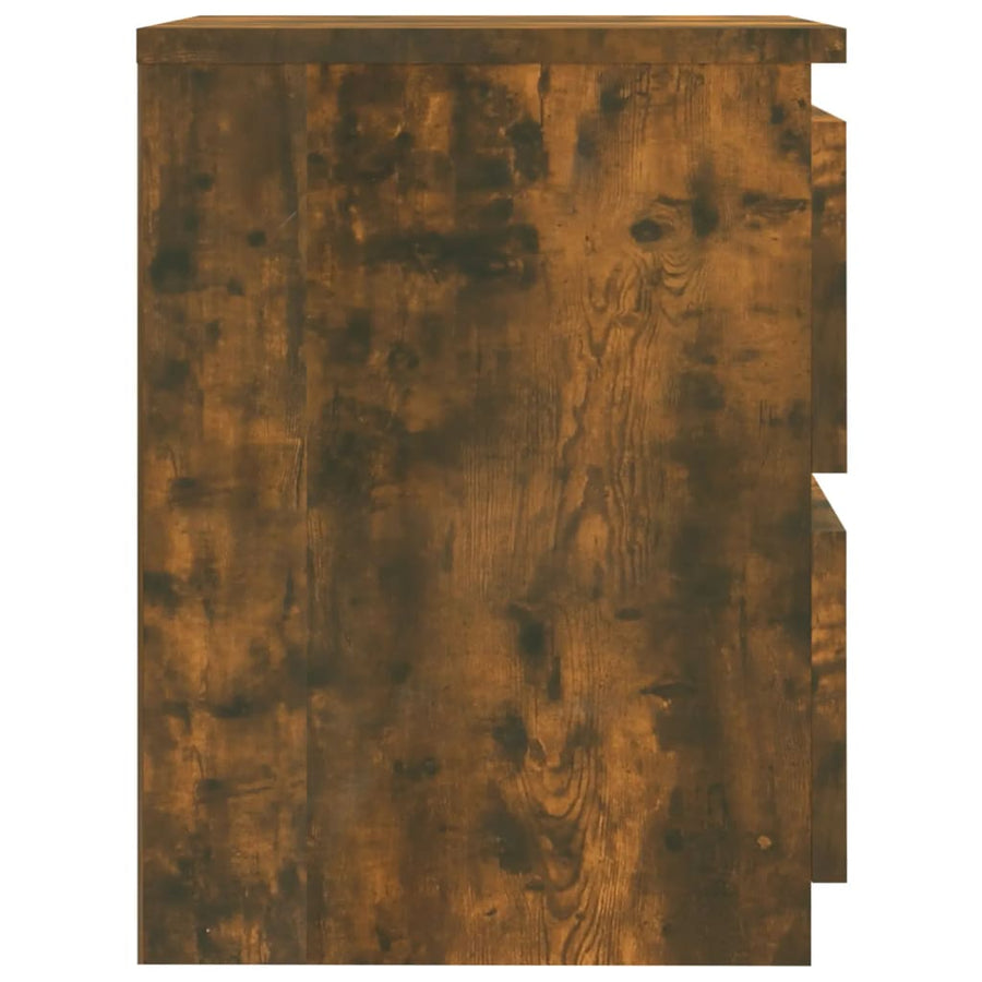 Nachtkastje Gerookt Eiken 30x30x40 cm Engineered Wood