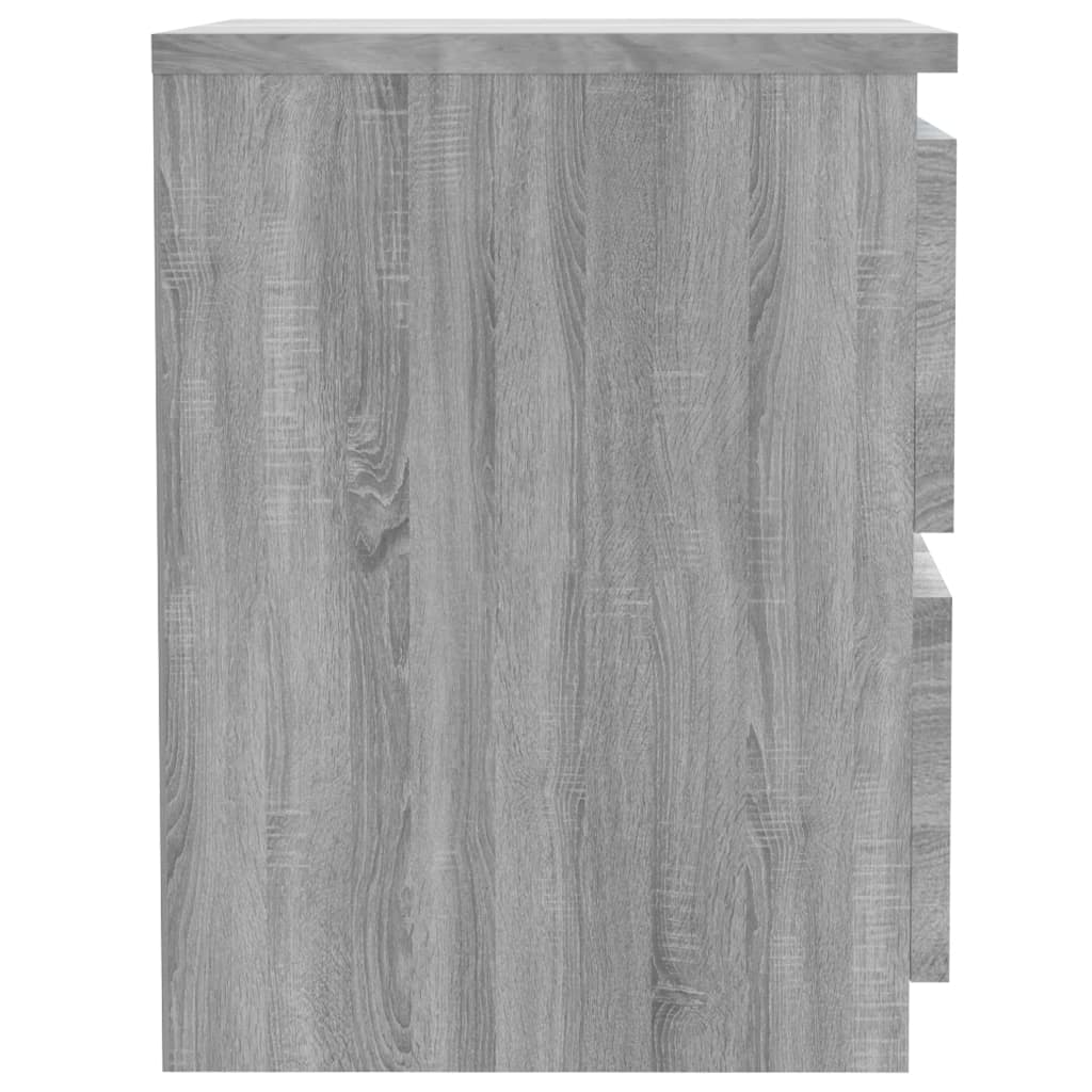 Nachtkastje Grijs Sonoma 30x30x40 cm Engineered Wood
