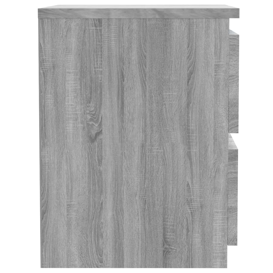 Nachtkastje Grijs Sonoma 30x30x40 cm Engineered Wood