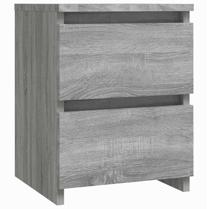 Nachtkastjes 2 stuks Grijs Sonoma 30x30x40 cm Engineered Wood