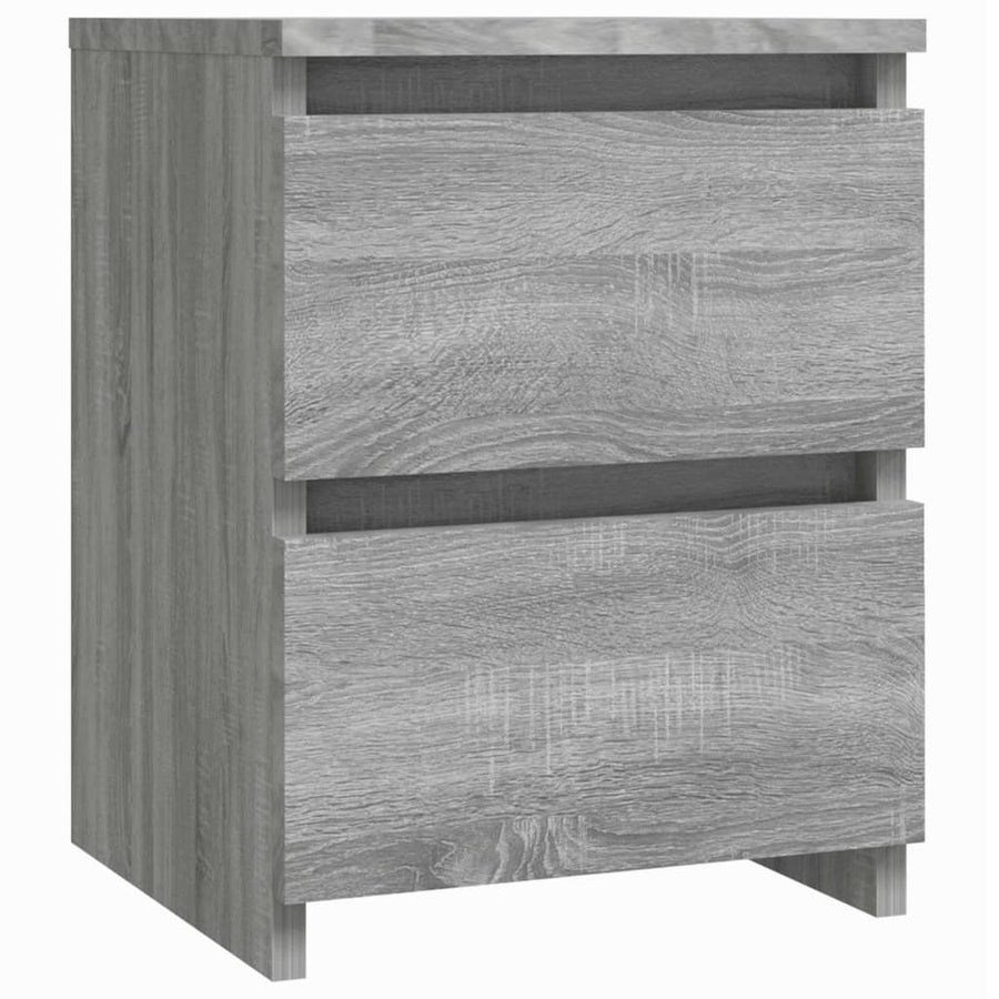 Nachtkastjes 2 stuks Grijs Sonoma 30x30x40 cm Engineered Wood