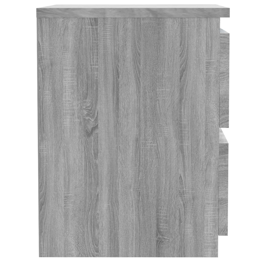Nachtkastjes 2 stuks Grijs Sonoma 30x30x40 cm Engineered Wood