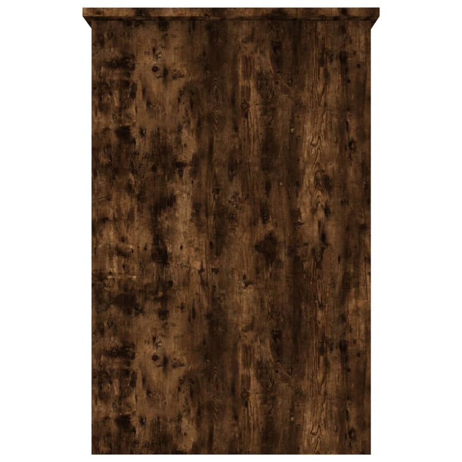 Bureau 100X50X76 Cm Bewerkt Hout Kleurig Gerookt eiken
