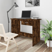 Bureau 100x50x76 cm bewerkt hout gerookt eiken